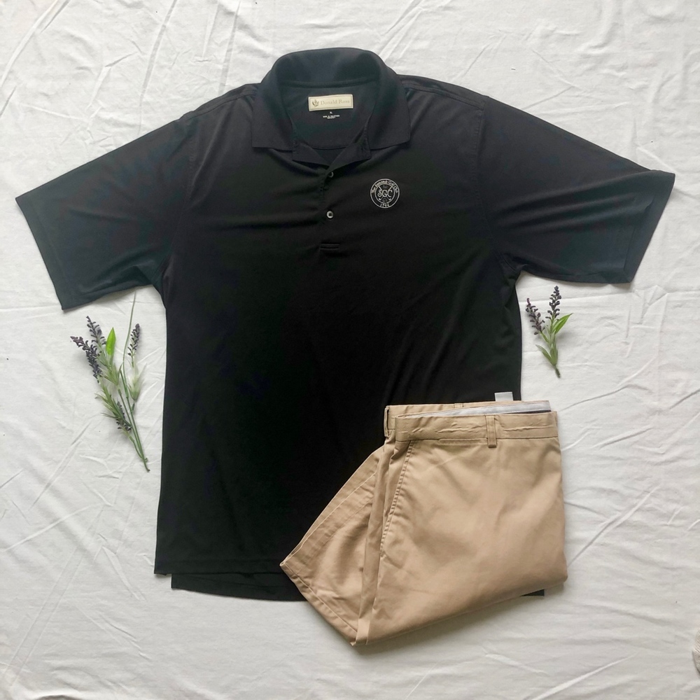 Savannah Golf Club Black Golf Polo